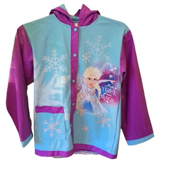 Disney Jackets & Coats Disney Frozen Girls Elsa Raincoat Poshmark